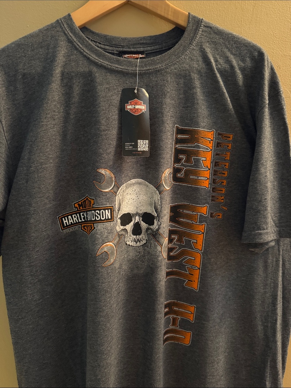 Harley Davidson Peterson’s Key West HD Skull Graphic Tee Shirt